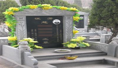 花岗岩墓体 碑楼